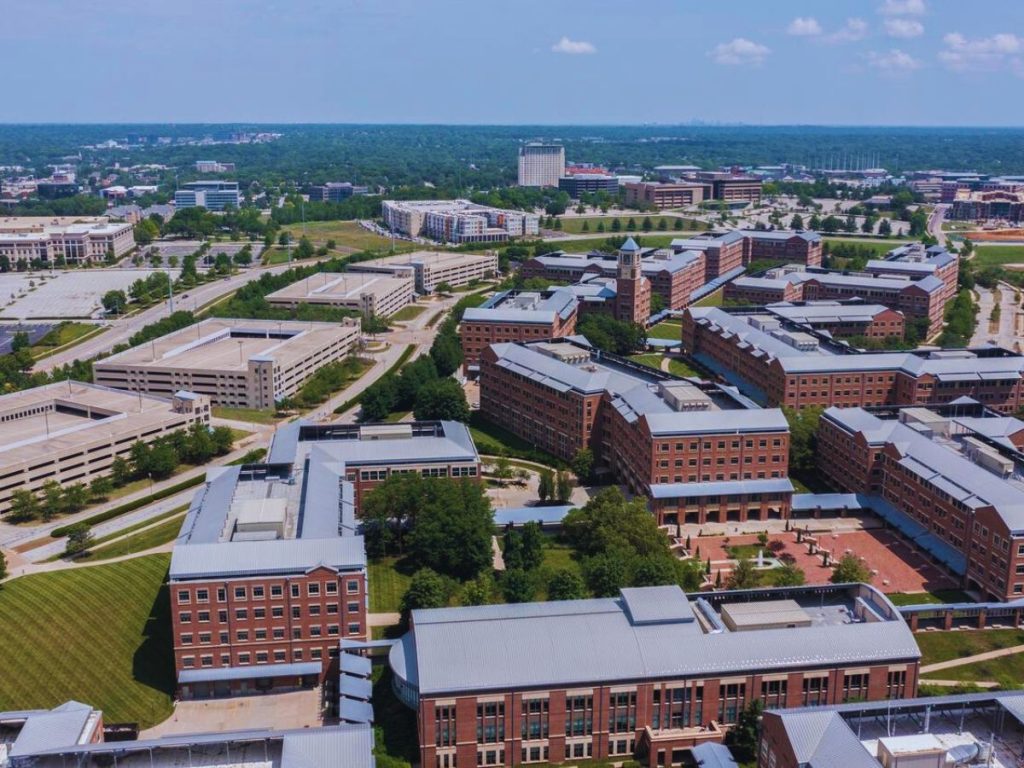 Downtown city skyline, Overland Park, KS